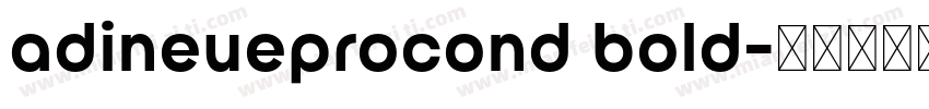 adineueprocond bold字体转换